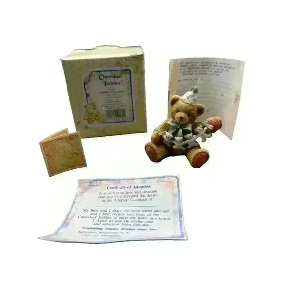 Enesco Cherished Teddies "Unfolding Happy Wishes Four You" age 4 911305 box - Picture 1 of 14